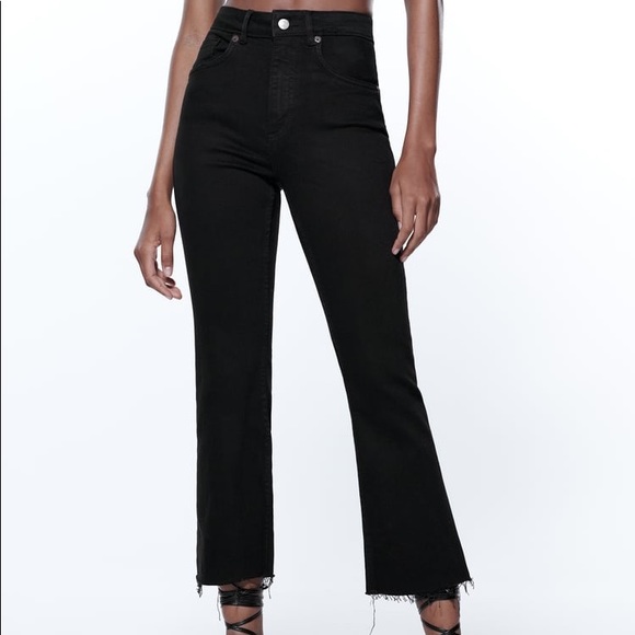 NWT ZARA High Rise Straight Leg Jeans - Picture 6 of 10